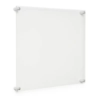 Cool Modern Frames Clear Acrylic Float Frame with Silver Hardware
