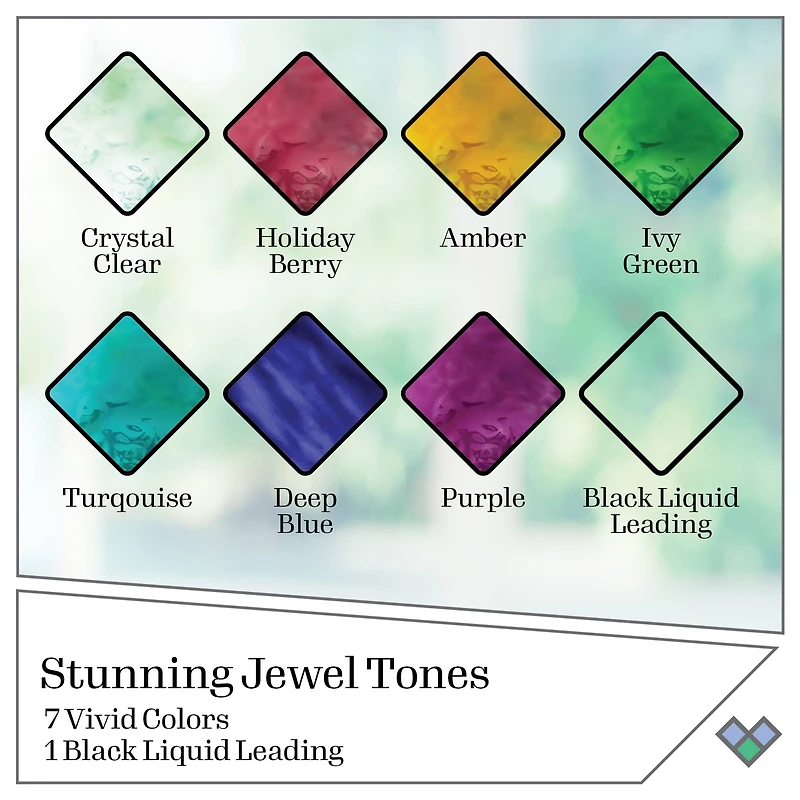 Plaid® Gallery Glass® Jewel Tones Stained Glass Painting Kit