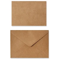 6 Packs: 50 ct. (300 total) 5" x 7" Kraft Flat Cards & Envelopes by Recollections™