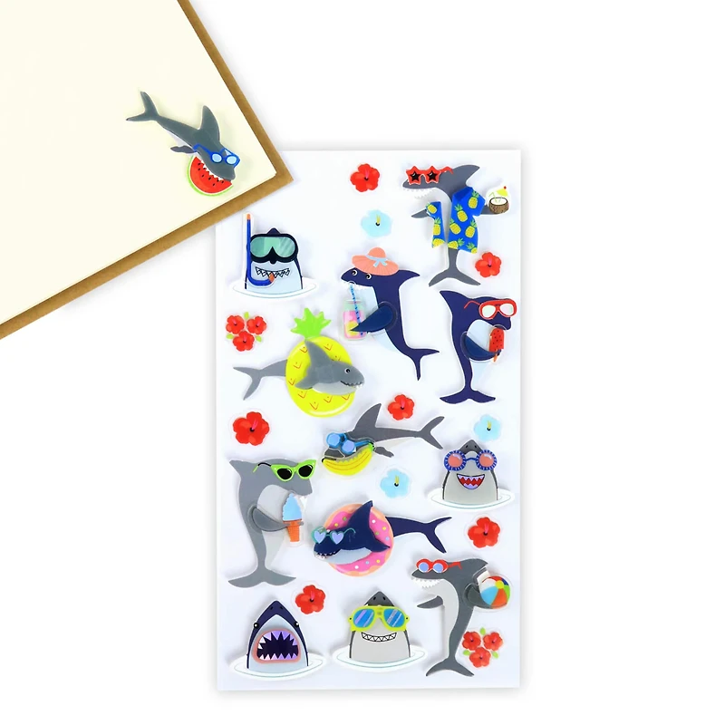 Hawaiian Shark Dimensional Stickers by Recollections™