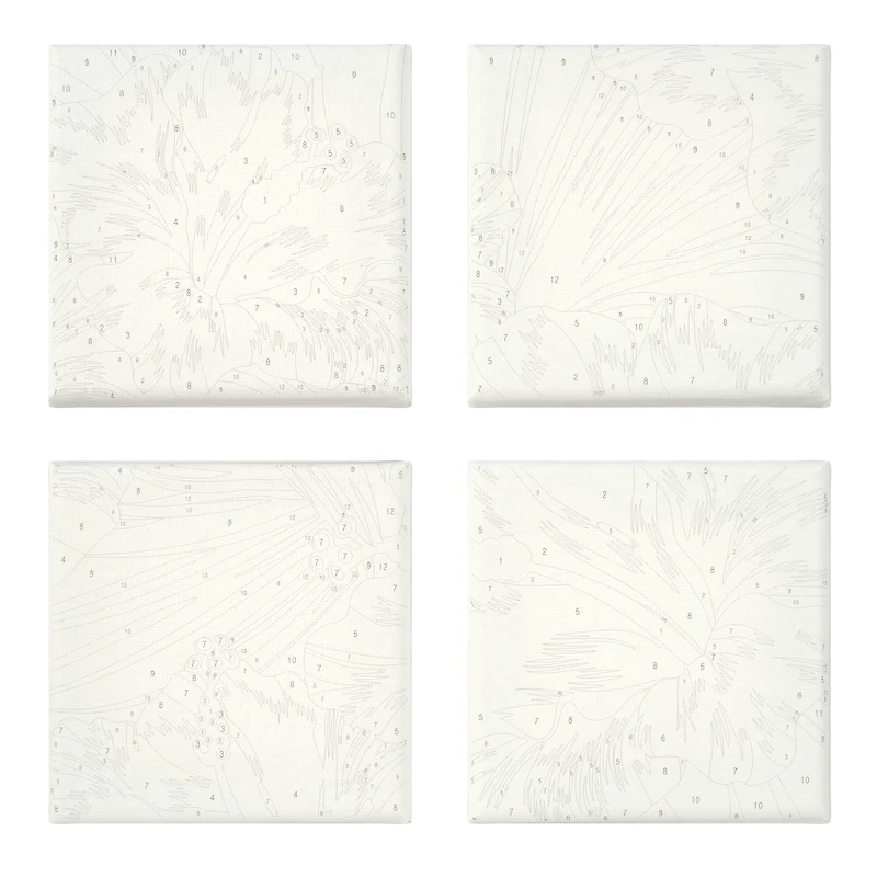 Hibiscus Paint-by-Number Gallery Mini Kit by Artist's Loft®