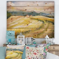 Designart - Golden Fields of Tuscany Italy