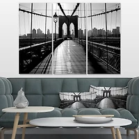 Designart - Dark Brooklyn Bridge