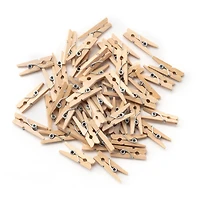 12 Packs: 50 ct. (600 total) Tiny Wood Clothespins by Creatology™