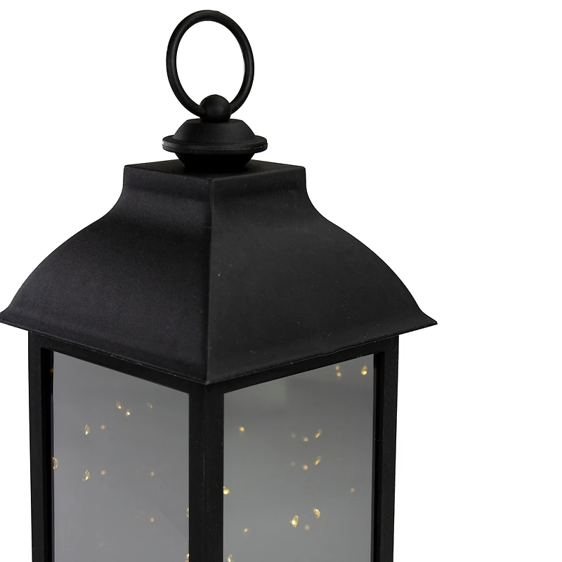 12.5" LED Lantern with Warm White Flickering Light