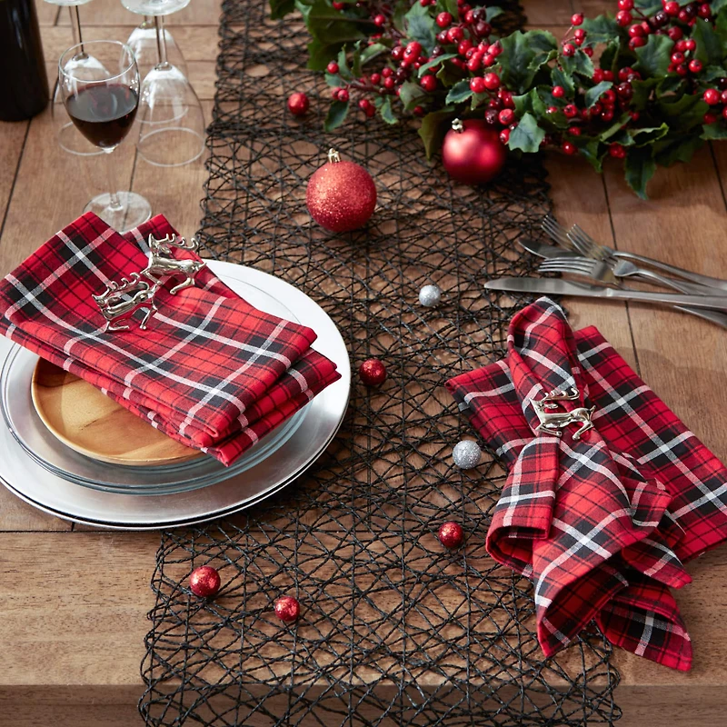 DII® Glad Tidings Plaid Napkin Set, 6ct.