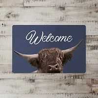 18" x 27" Painterly Peeking Cow Floor Mat