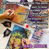 ArtSkills® Brilliant Art Enchanted Butterflies Stretched Canvas Diamond Painting Kit