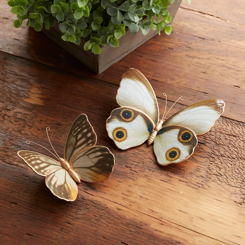 Amber Butterfly & Moth Shelf Sitter Set