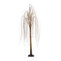 6ft. Pre-Lit Willow Artificial Christmas Tree, Warm White LED Lights