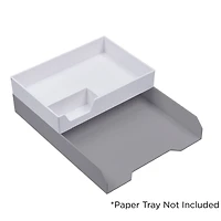 JAM Paper White Stackable Office Supply Tray