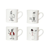 Hello Honey® 14oz. Holiday Image & Saying Stoneware Mug Set