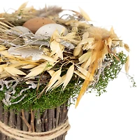 6.5" Bird's Nest with Eggs Easter Bundle Décor