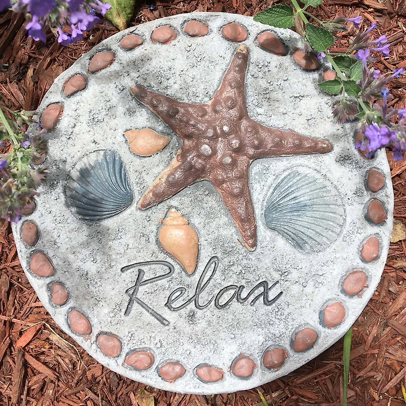 Santa's Workshop 10" Relax Stepping Stone