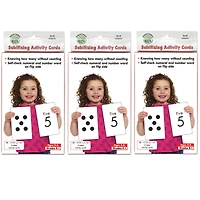 Sensational Math™ Subitizing Activity Cards, 3 packs of 38