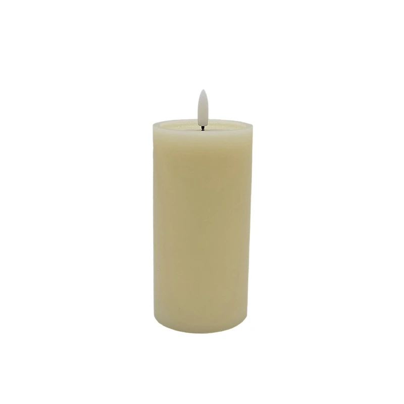 3" x 6" Flickering LED Wax Pillar Candle by Ashland