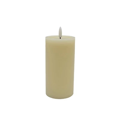 3" x 6" Flickering LED Wax Pillar Candle by Ashland
