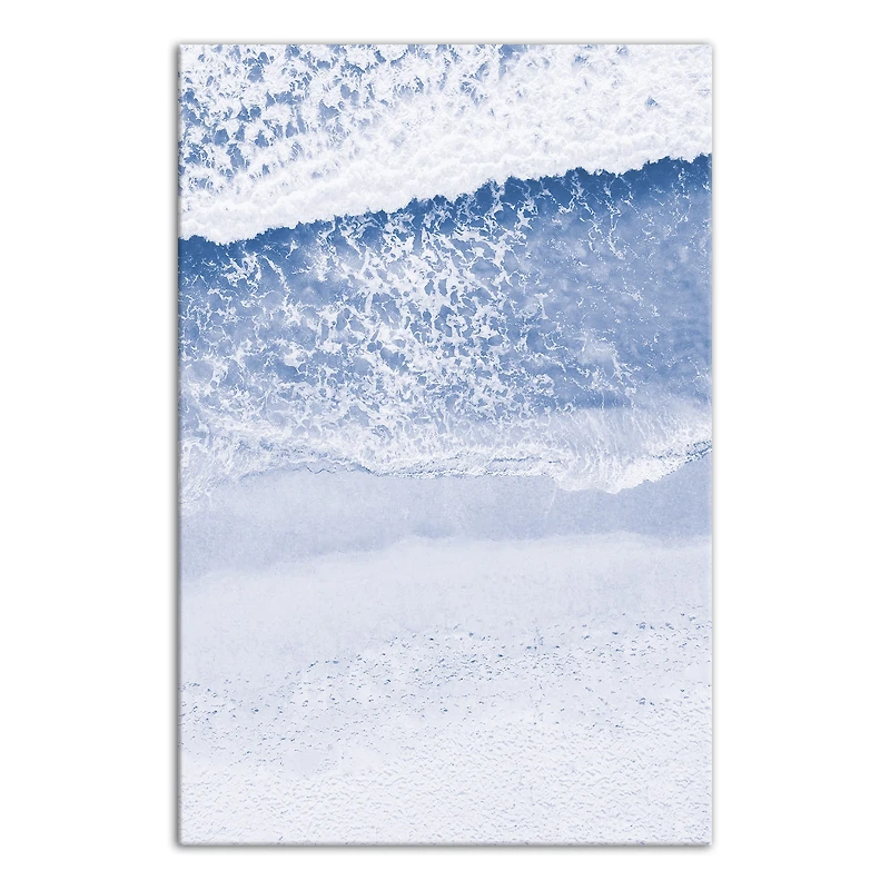 Aerial Beach Shore Canvas Wall Art