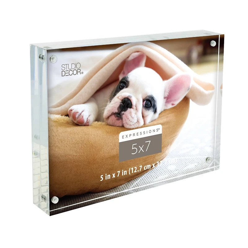 Expressions™ Clear Acrylic Block Frame by Studio Décor