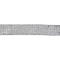 1.5" x 30ft. Silver Net Mesh Wired Ribbon by Celebrate It®