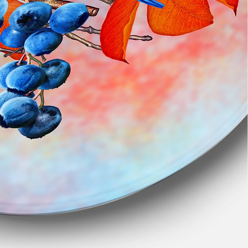 Designart - Bright Bird Bullfinch Sitting On A Branch III