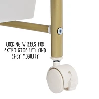 Honey Can Do 10-Drawer Gold Rolling Storage Cart