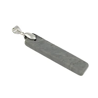 Black Network Agate Rectangle Pendant by Bead Landing™