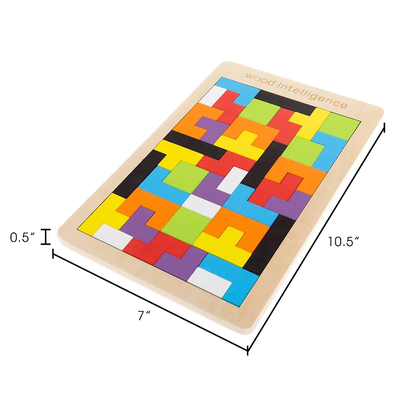 Toy Time 40 Piece Rainbow Pentominoes