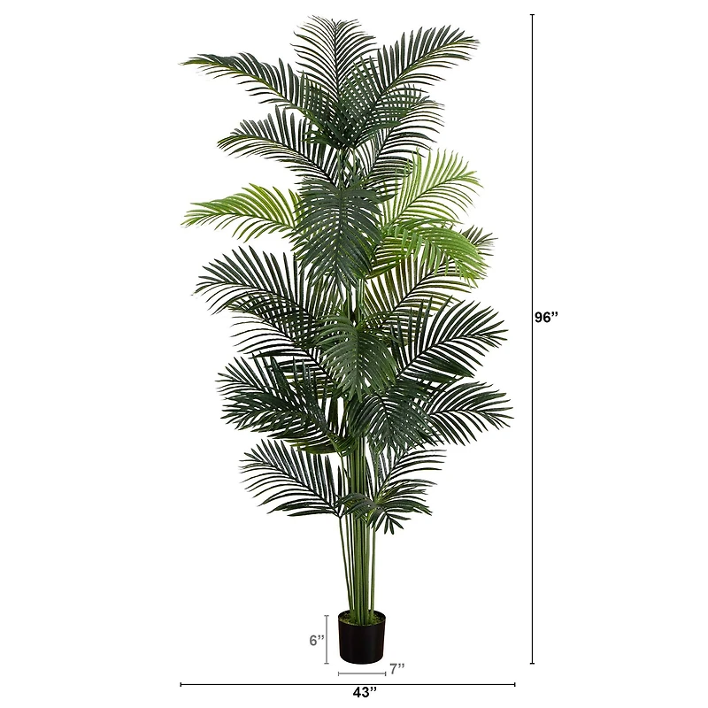 8ft. Potted Artificial Paradise Palm Tree