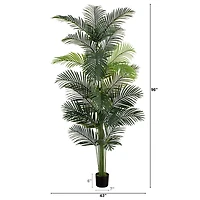 8ft. Potted Artificial Paradise Palm Tree