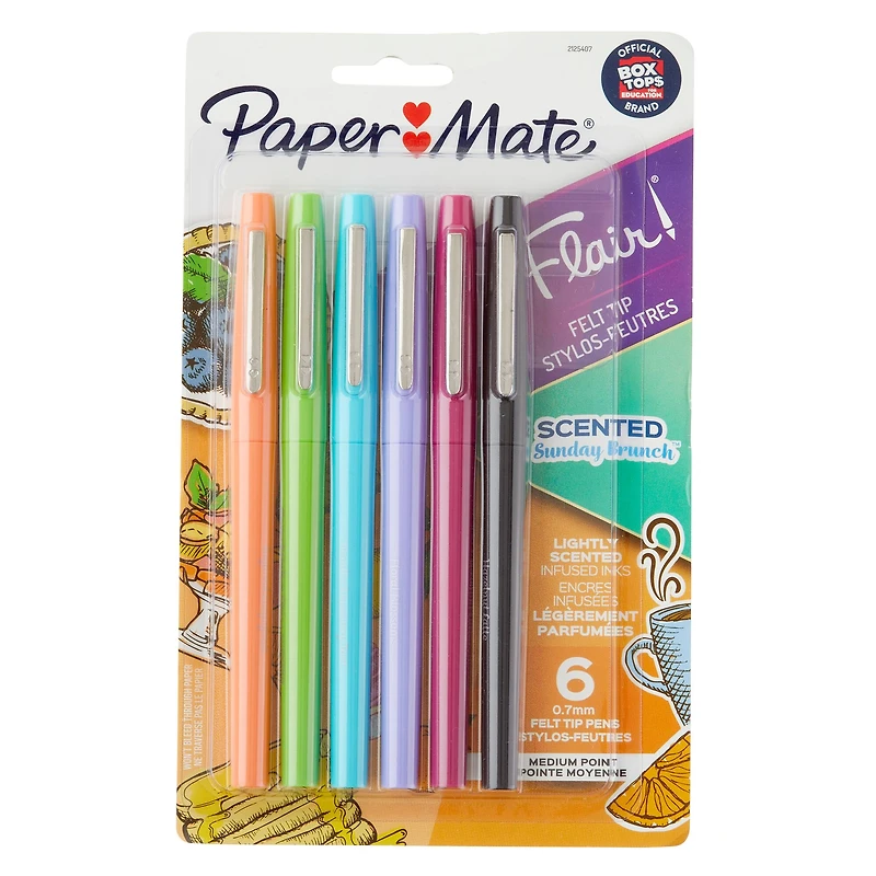 Paper Mate® Flair!® Scented Sunday Brunch™ Felt Tip Pen Set
