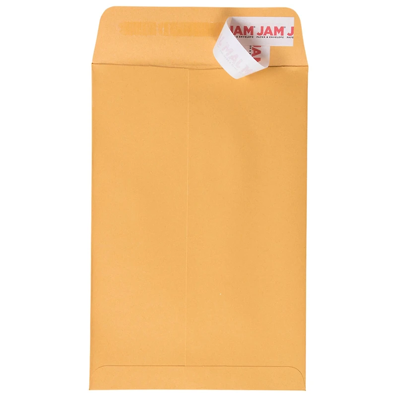 JAM Paper 6" x 9" Brown Kraft Manila Open End Catalog Envelopes