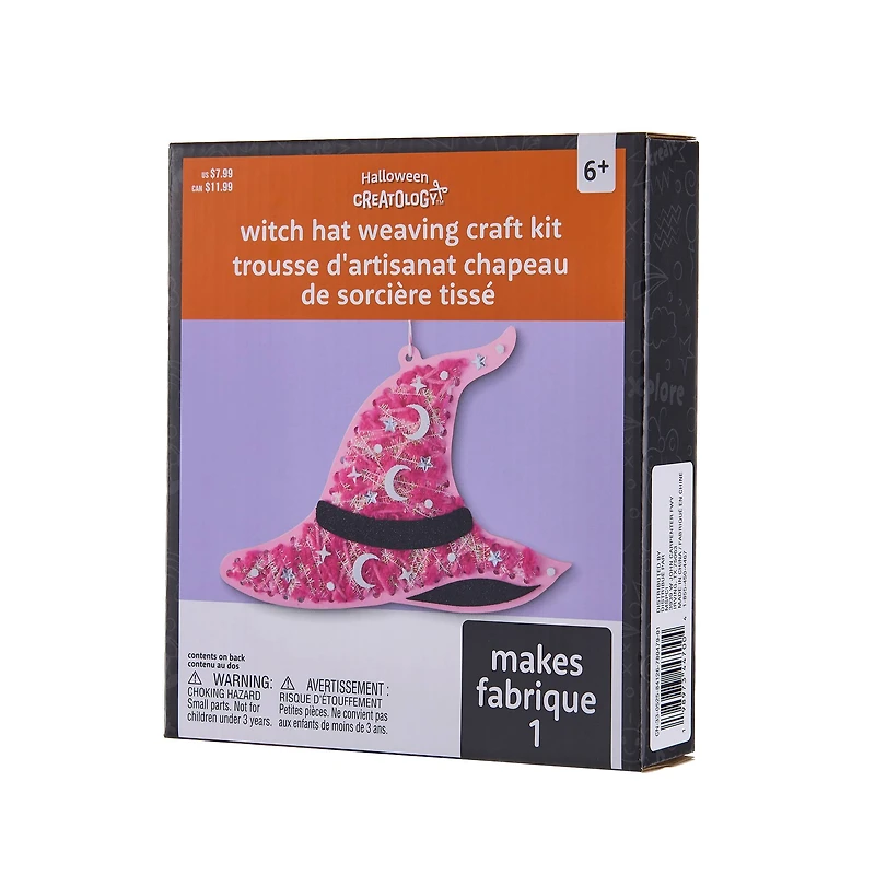 Pink Witch Hat Weaving Craft Kit by Creatology™
