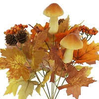 16" Maple Leaves & Mushroom Bush by Ashland®
