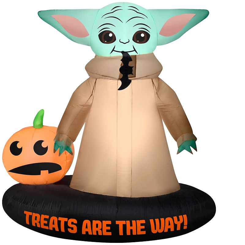 5.5ft. Airblown® Inflatable Halloween Star Wars The Child with Jack-O-Lantern