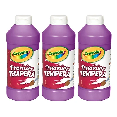 Crayola® 16oz. Violet Premier Tempera Paints, 3ct.