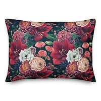Jewel Bouquets Throw Pillow