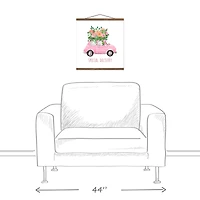 Special Delivery Love Bug Teak Hanging Canvas Wall Art