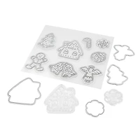 Gingerbread Clear Stamp & Die Set by Recollections™