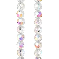 Crystal AB Faceted Glass Round Beads, 10mm by Bead Landing™