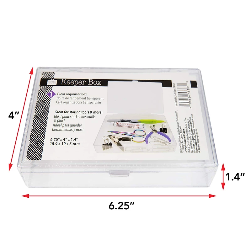 The Beadsmith® 6'' x 4'' x 1'' Organizer Box
