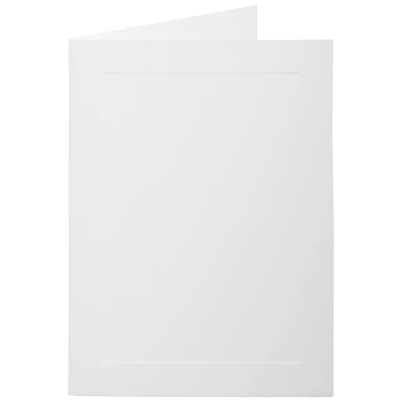 JAM Paper 4.62" x 6.25" Bright White Wove Panel Blank Foldover Cards