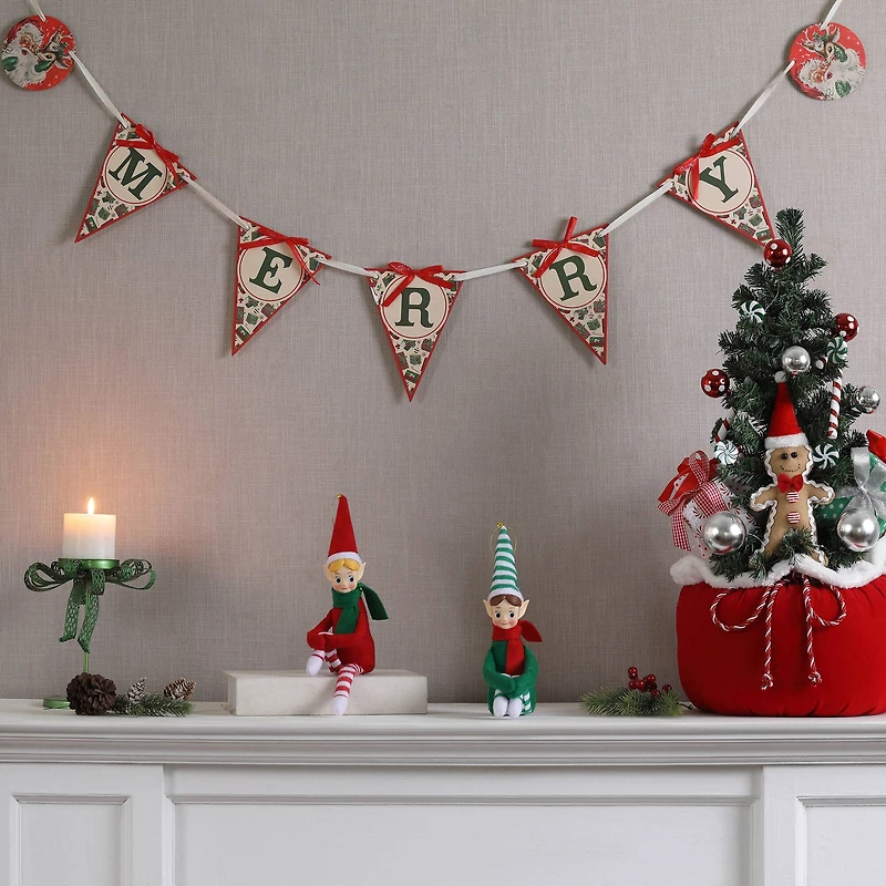 Mr. Christmas Recordable Knee Hugger Elves Set