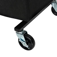 Honey Can Do Black Rolling Shoe Rack & Shoe Rack Cover