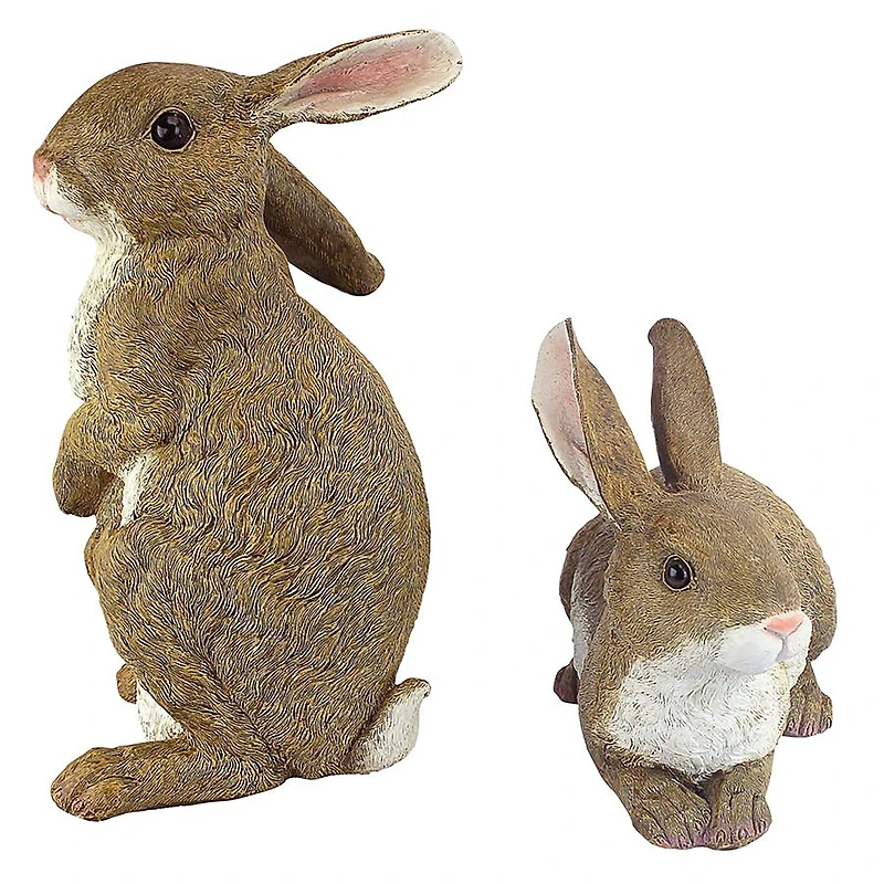 Design Toscano Bashful & Hopper Garden Bunnies Collection Set