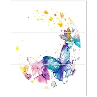Designart - Butterfly on White Paper