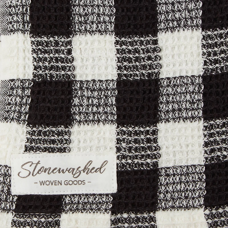 DII® Checker Washed Waffle Dish Towels