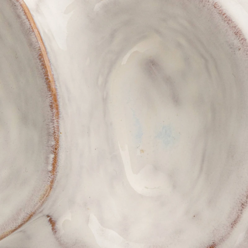 Hello Honey® 8" White Dual Harmony Stoneware Pedestal Dish