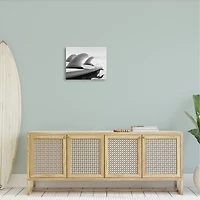 Stupell Industries Surfboard Fins Beach Coast Photography Canvas Wall Art