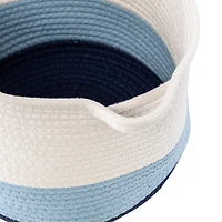 Honey Can Do Blue Ombré Nesting Cotton Rope Storage Basket Set